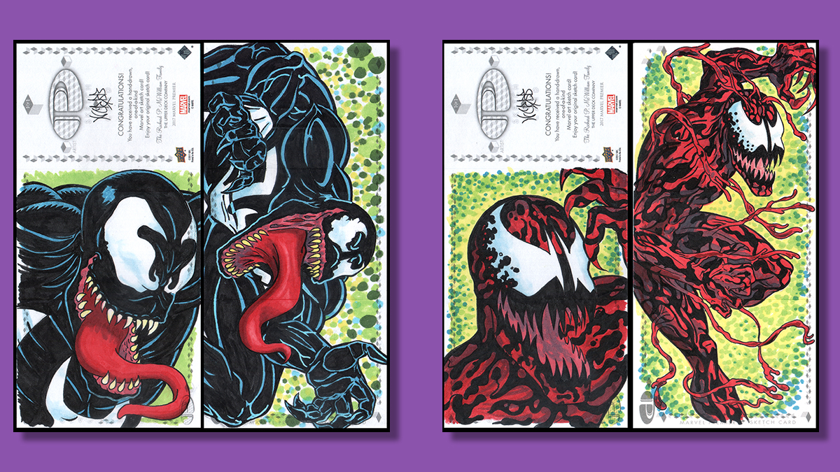 Marvel comics Sketch cards